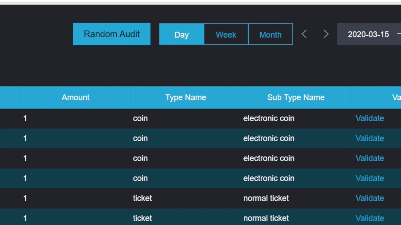 Track & Validate IoT data and on-chain audit trails via an online app